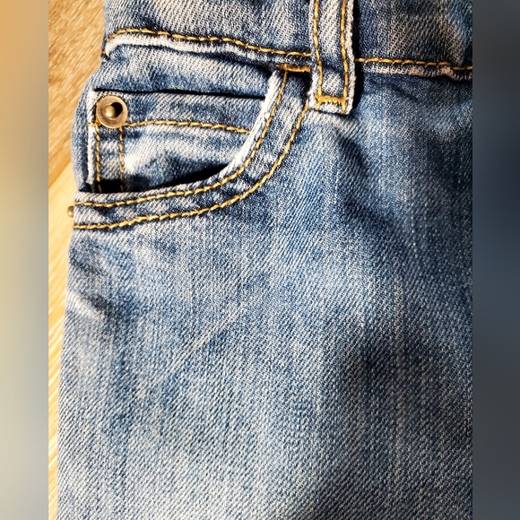 2 pair Children's Place jeans 12-18M boot cut, 18-24M skinny, distressed - Picture 11 of 14